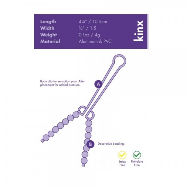 Squeeze & Please Beaded Clit Clip