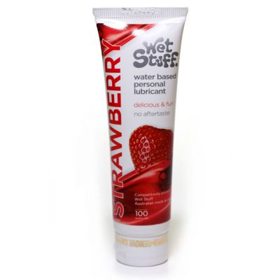 Wet Stuff Strawberry Flavoured Lubricant Tube 100g