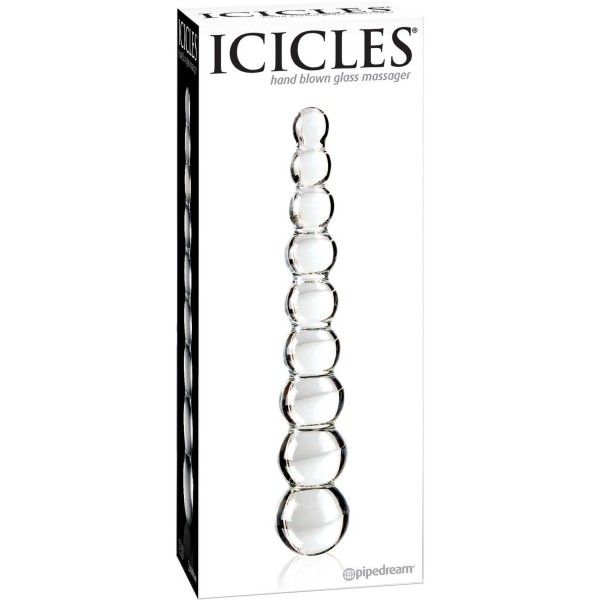 Icicles No. 2 Hand Blown Glass Massager - Rippled — image 3 of 4