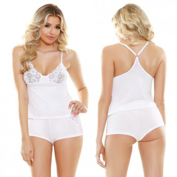 Sleep - Ivy Cami & Cutout Lace Shorts Set