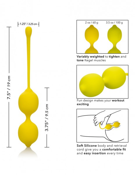 Kegel Training Set - Lemon