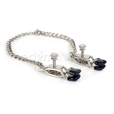Criss cross nipple clamps