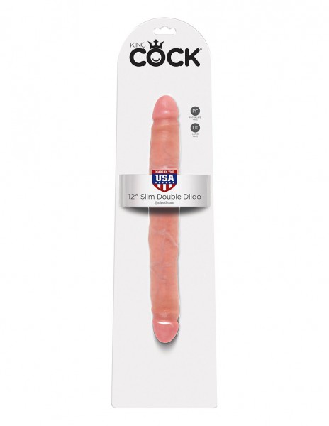 King Cock 12 Inch Slim Double Dildo