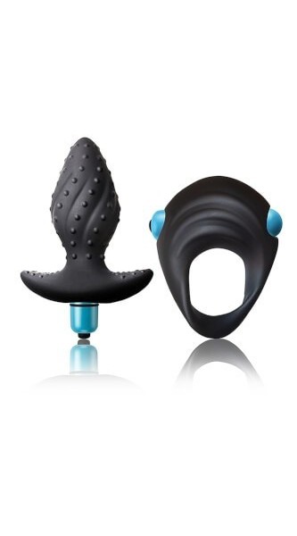 Rocks Off Ibex Cock Ring and Butt Plug Set