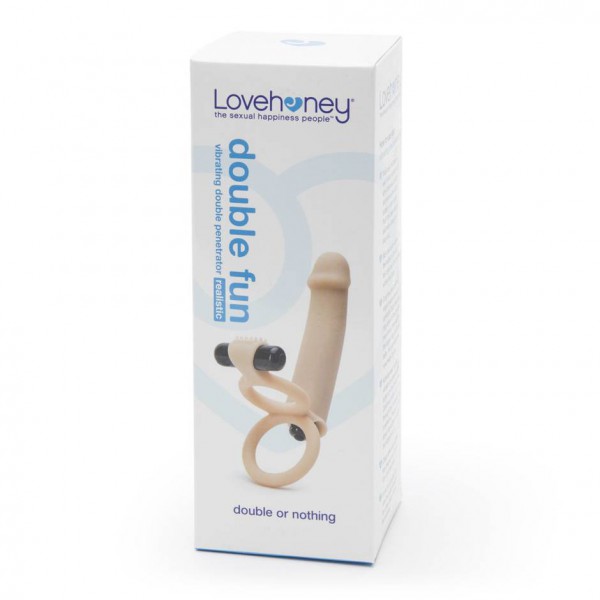 Lovehoney Double Fun Vibrating Double Penetration Strap-On