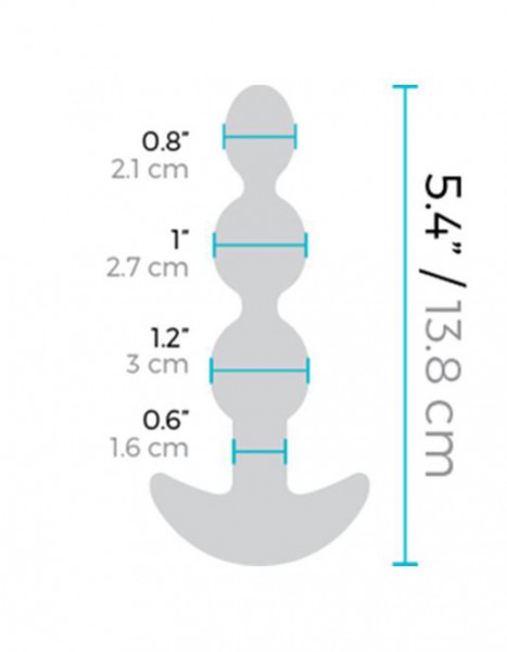 B-Vibe Triplet Vibrating Remote Control Anal Beads — image 7 of 11