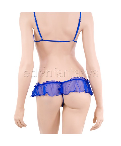 Sapphire bralette with skirtini