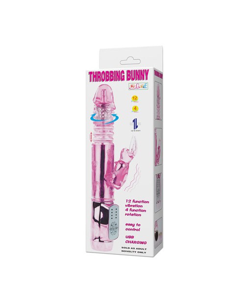 Rechargeable throbbing petite bunny