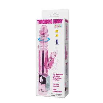 Rechargeable throbbing petite bunny