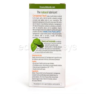 Carrageenan all natural warming