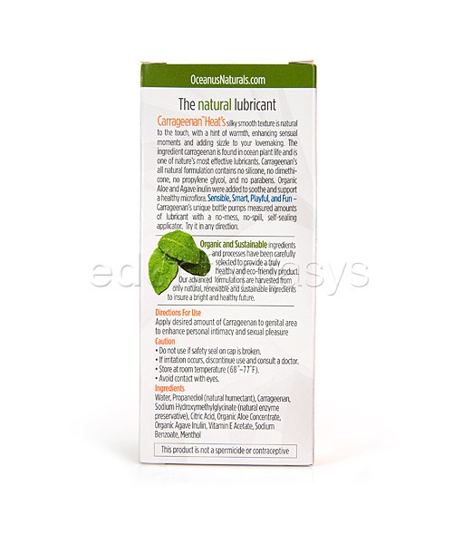 Carrageenan all natural warming