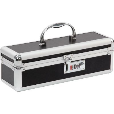 Lockable Medium Vibrator Case Black
