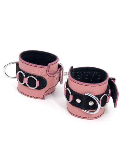 Pretty in pink wrist cuffs