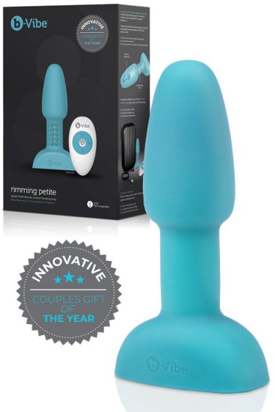 B-Vibe Rimming 4.9" Petite Butt Plug with Remote