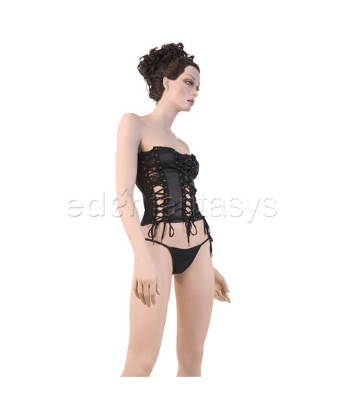 Lace up bustier set