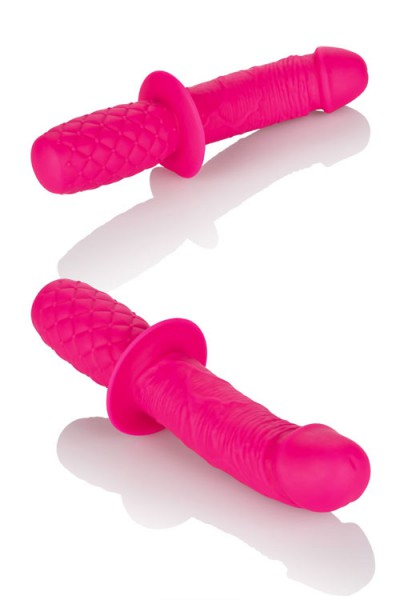 California Exotic Realistic 7.5" Silicone Thruster with Quilted Handle