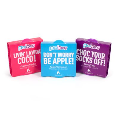 Massage oil candle variety pack