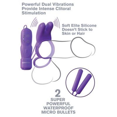 Pipedream Vibrating Couples Ring With Rabbit Ears