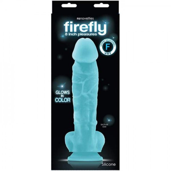 Firefly Pleasures Glowing Suction Cup Dildo