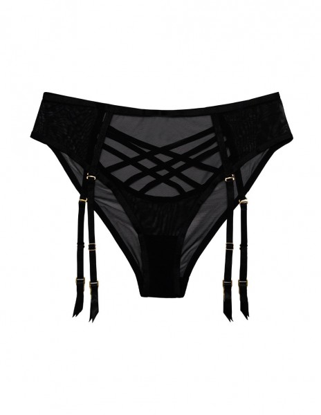 HUSTLER Mesh Gartered Panty — image 8 of 10