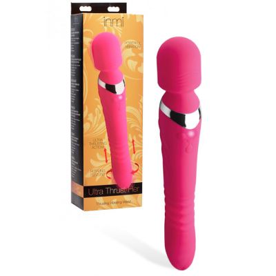 Inmi 10 75 Thrusting Vibrating Double Ended Silicone Wand