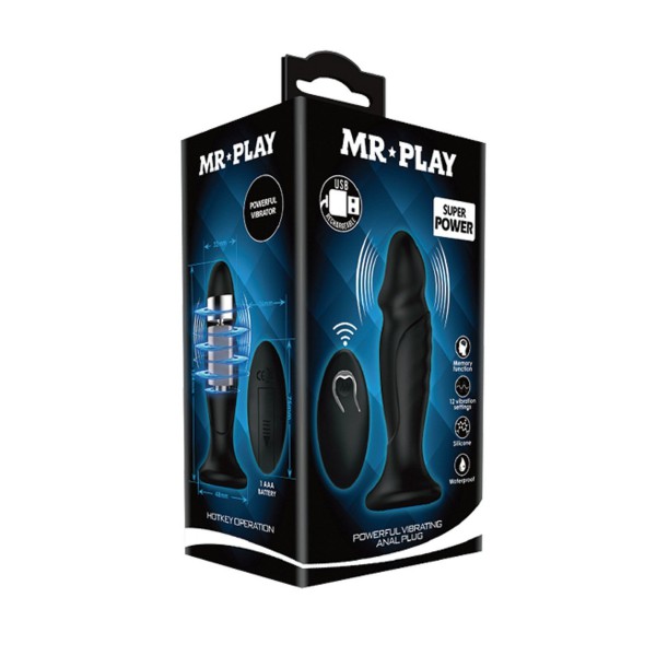 Mr. Play Phallic Vibrating Anal Plug