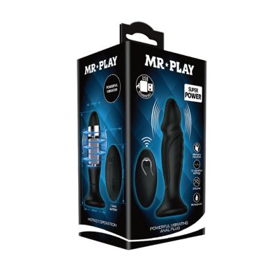 Mr Play Phallic Vibrating Anal Plug