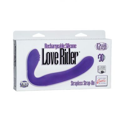 CalExotics Love Rider Purple Rechargeable Strapless Strap On
