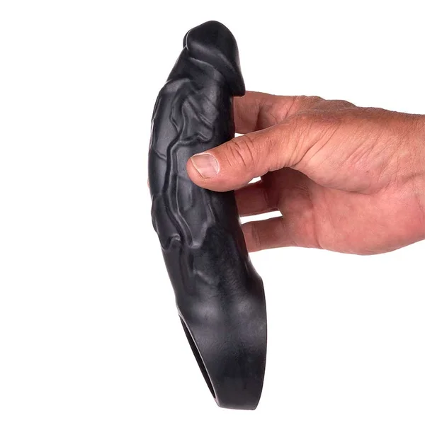 9 Inch Realistic Performance Penis Sleeve Natural Silicone Girth Enhancer — image 21 of 25