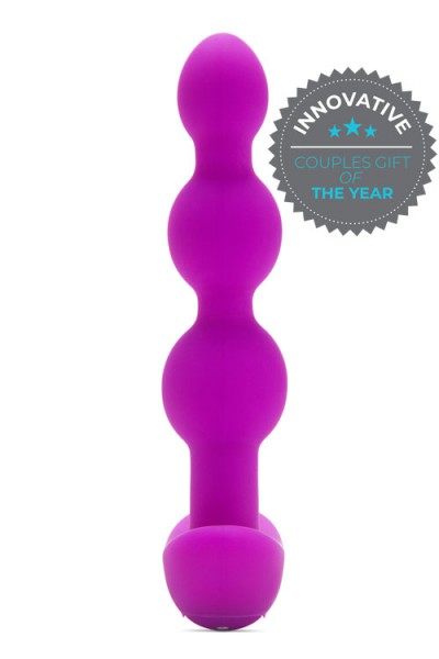 B-Vibe Vibrating Silicone 5.4" Anal Beads with Remote