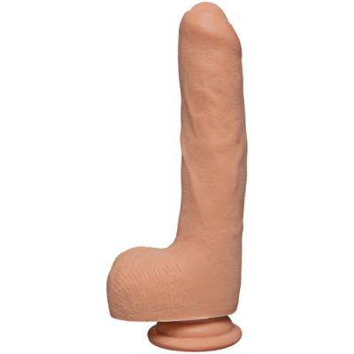 Uncut D ULTRASKYN 9 Dildo With Balls Vanilla