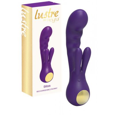 Lustre by Playful Bliss Rechargeable Bunny Vibrator Purple