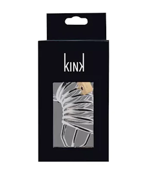 Kink Range Spiraled Chastity Cage - 45mm - Silver -  45mm — image 8 of 8