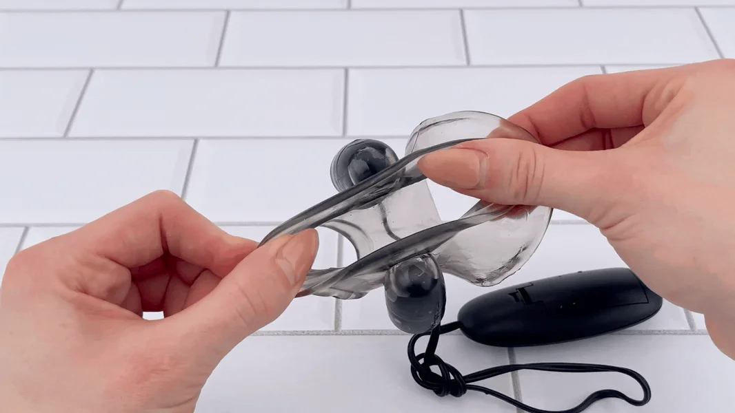 Scrotum & Testicle Tension Dual Vibrating Cock Ring — image 13 of 15