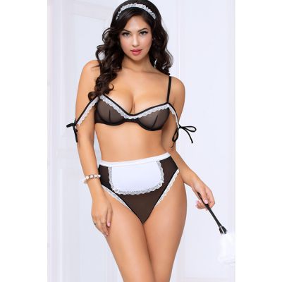 Seven Til Midnight Freshen Up 3 Pce French Maid Costume