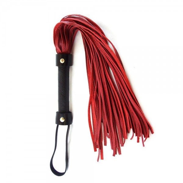 Harmony Red Leather Flogger