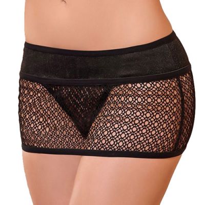 Exposed skirt with thong