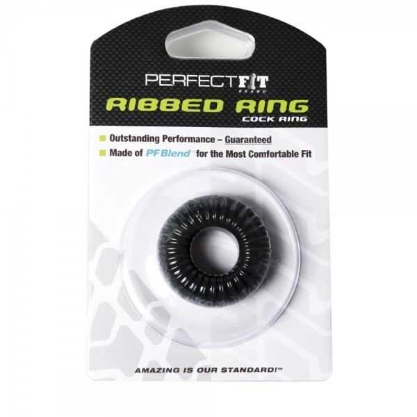 Perfect fit ribbed cock ring