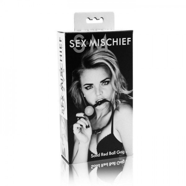 Sex and Mischief solid red ball gag