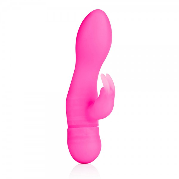 Silicone One Touch Jack Rabbit Waterproof Vibrator - 2 x AAA