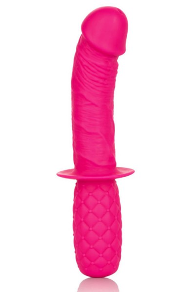 California Exotic Realistic 7.5" Silicone Thruster with Quilted Handle