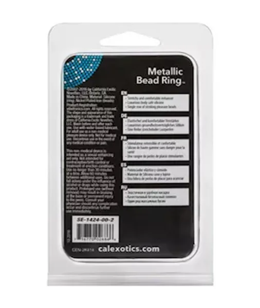 Metallic Bead Ring - Clear — image 8 of 8
