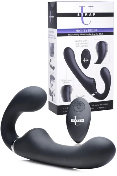 Strap U Vibrating 8.4" Strapless Strap On With Remote — image 10 of 12