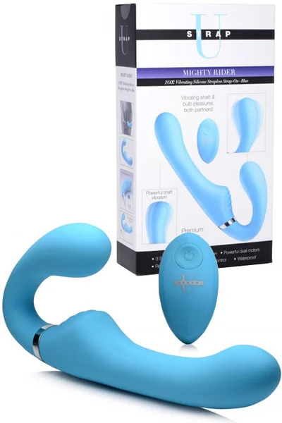 Strap U Vibrating 8.4" Strapless Strap On With Remote — image 7 of 12