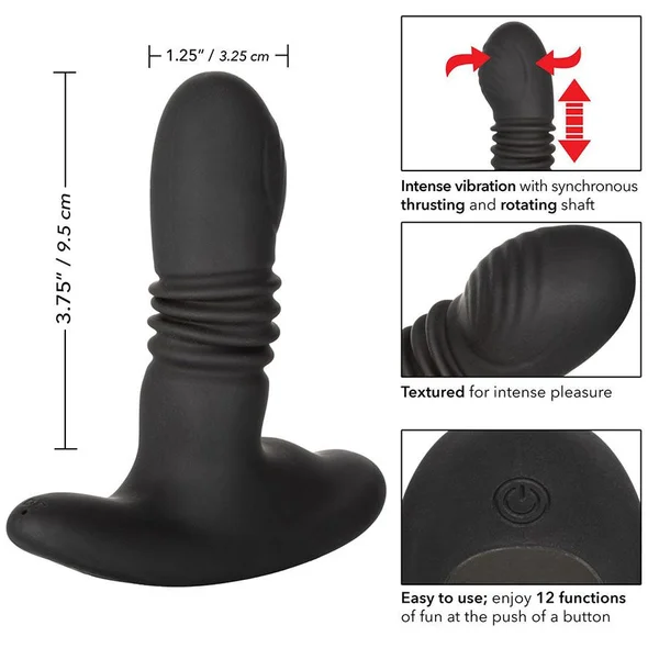 Eclipse Thrusting Rotator Prostate Probe | Vibrating Anal Massager — image 12 of 18