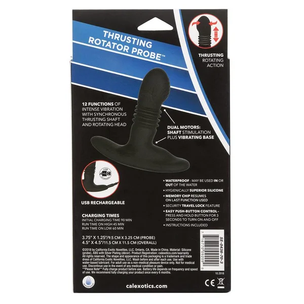 Eclipse Thrusting Rotator Prostate Probe | Vibrating Anal Massager — image 18 of 18