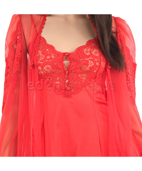Chiffon peignoir set