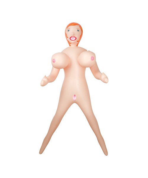 Inflatable valentine doll missionary position
