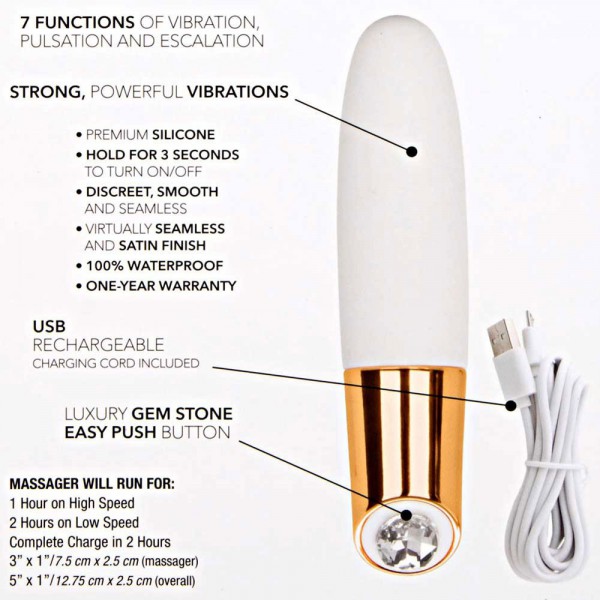 Jopen Callie Vibrating Mini Wand White
