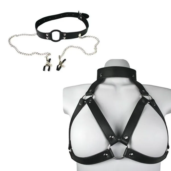 Harness with Gag & Nipple Clamps Set — image 16 of 22